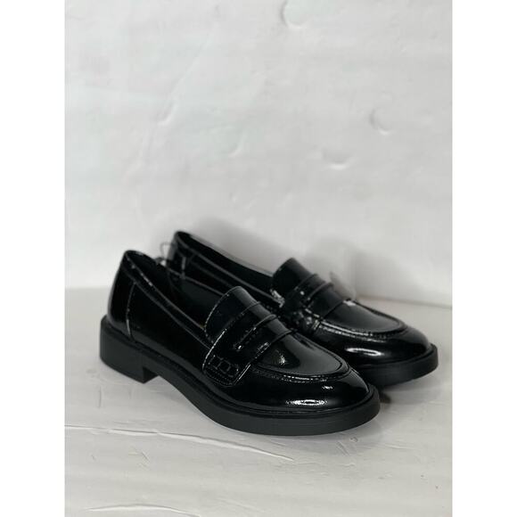 Time and Tru Women's Size 9 Loafers Parents Black Slip on Comfortable Shoes  NWT - Picture 15 of 16